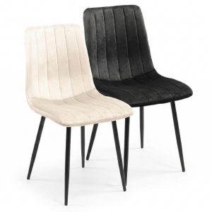 SILLA DE VISITA MODELO MERCEDES GAMUZADA