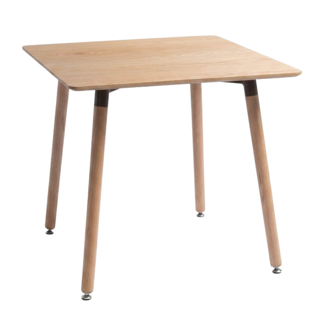 MESA CUADRADA ROBLE 80 CM
