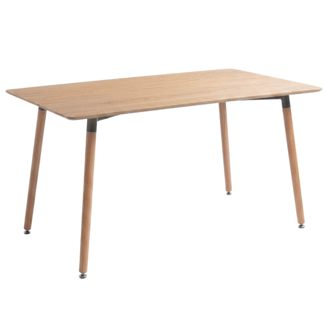 MESA RECTANGULAR ROBLE DE 140 CM