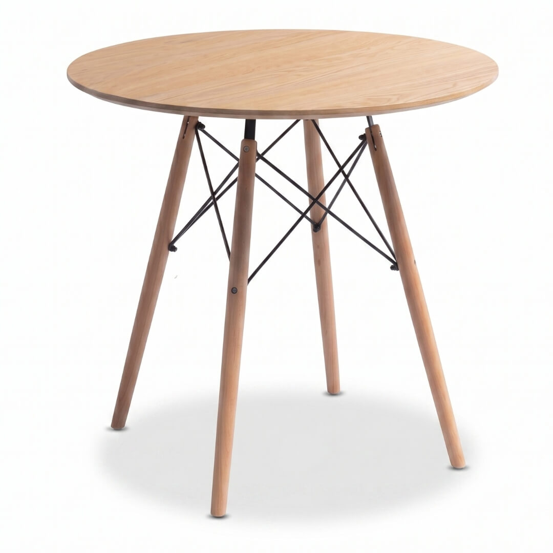 MESA REDONDA ROBLE 80 CM